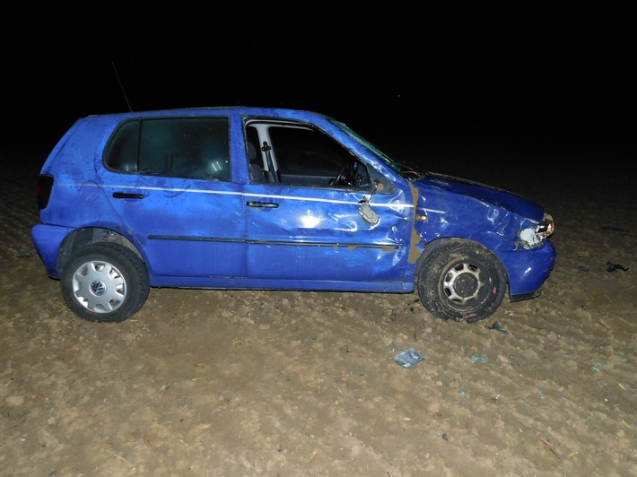POL-PDMY: Verkehrsunfall unter Alkoholeinfluss - Fahrer flüchtet erfolglos