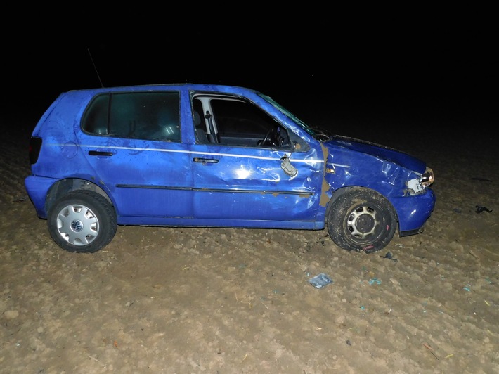 POL-PDMY: Verkehrsunfall unter Alkoholeinfluss - Fahrer flüchtet erfolglos