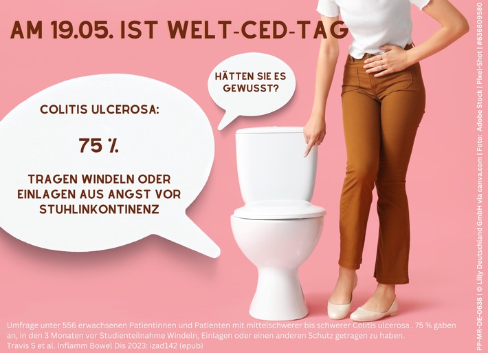 Welt-CED-Tag 2024: Belastendes Symptom Bowel Urgency wird bei Colitis ulcerosa noch zu häufig unterschätzt