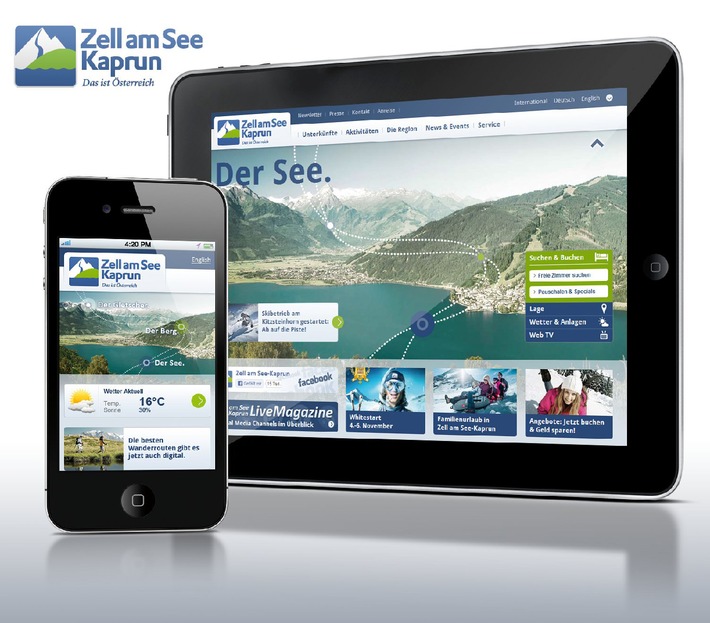Umfangreiches Gesamtkonzept: Zell am See-Kaprun setzt mit neuer
Website einen Benchmark im Tourismus - BILD