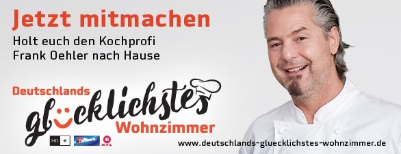 Sterneküche frei Haus: "Kochprofi" Frank Oehler sucht, besucht und bekocht den größten Fan der TV-Sendung