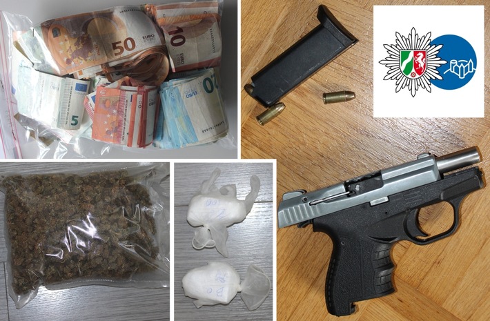 POL-PB: Drogendealer festgenommen - Polizei beschlagnahmt Drogen, Geld und scharfe Waffe
