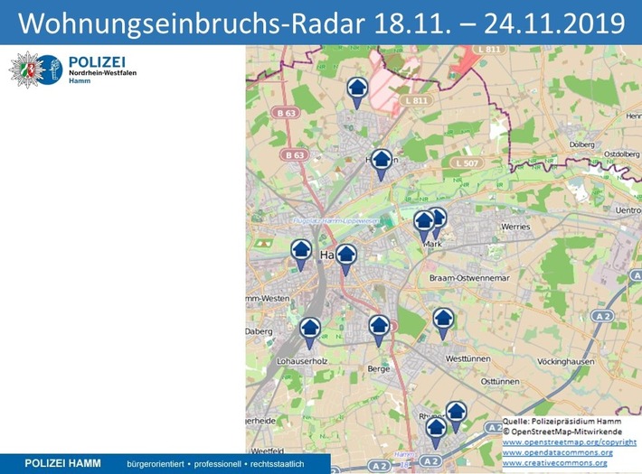POL-HAM: Wohnungseinbruchs-Radar vom 18.11. bis 24.11.2019