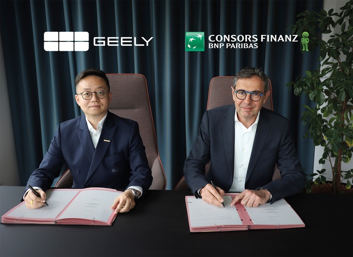 Consors Finanz wird Finanzierungspartner von Geely Auto in Deutschland