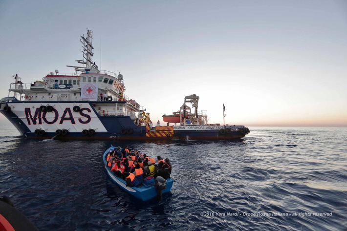 La CRS partecipa al salvataggio dei profughi nel Mediterraneo