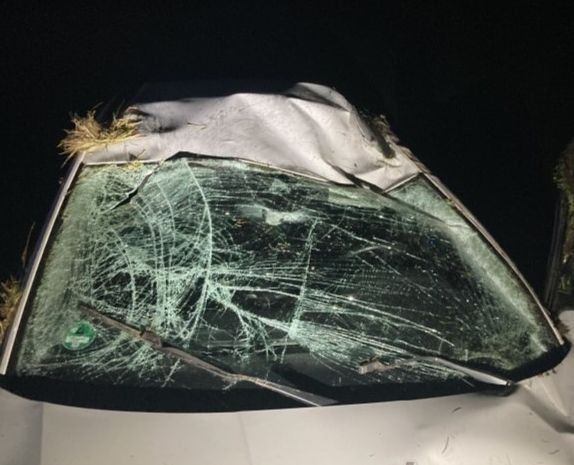 POL-OF: Im Feld gelandet: Betrunkener Autofahrer überschlug sich mehrfach