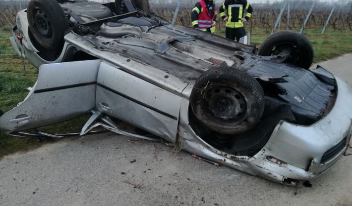 POL-PDLD: Edenkoben / A 65 
Verkehrsunfall mit leicht verletzter Person