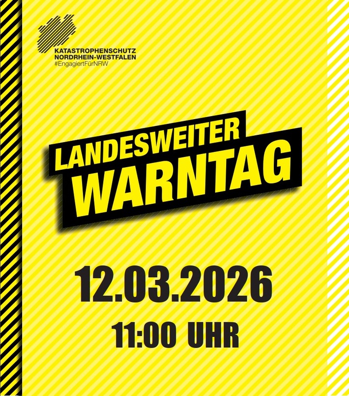 FW-BOT: Landesweiter Warntag am 12.03.2026