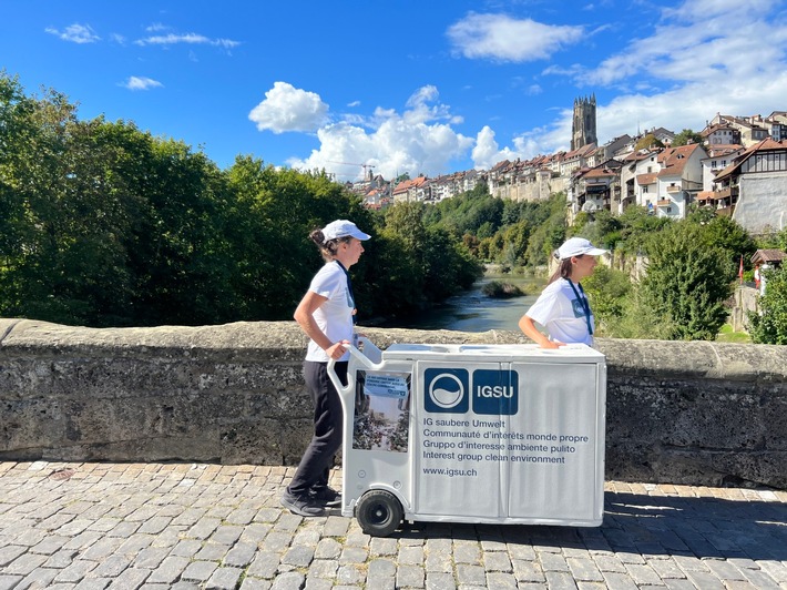 Communiqué: «Fribourg: les ambassadeurs IGSU, à la recherche des points noirs de littering»