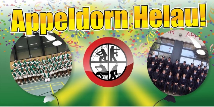 Feuerwehr Kalkar: Veilchendienstag- Kinderkarnevalsumzug in Appeldorn