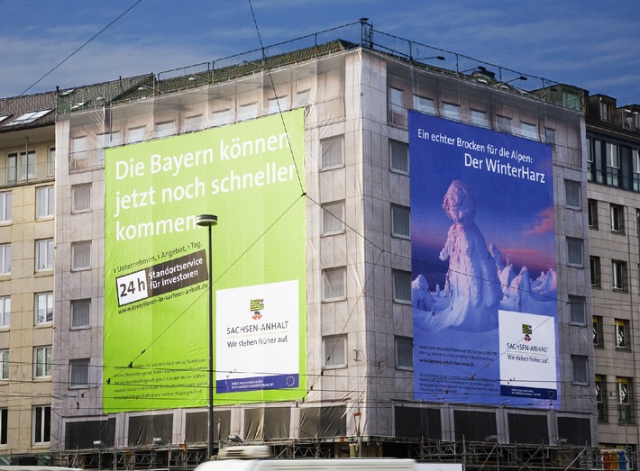 &quot;Sachsen-Anhalt kommt auch im neuen Jahr groß raus / Bannerkampagne wird in Frankfurt und München fortgesetzt