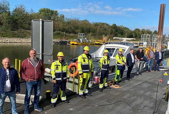 Erste Wasserbauer starten ihre überbetriebliche Ausbildung im Ausbildungszentrum des Bauindustrieverbandes NRW
