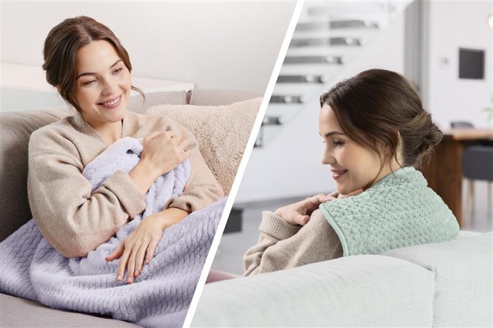 Wohlig warm durch die kalte Jahreszeit – die neuen, trendigen medisana Heizdecken und -kissen