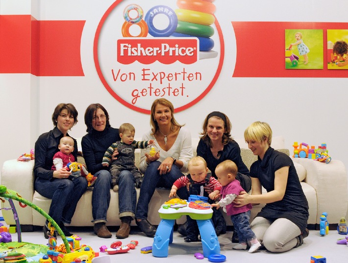 Experten-Tipps für den Spielzeugkauf: Spielzeugtester in Deutschland gesucht! / Zum 80. Jubiläum sucht Fisher-Price mit prominenter Unterstützung von Franziska van Almsick die wahren Spielzeug-Experten