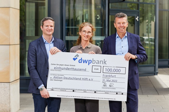 dwpbank spendet 100.000 Euro für Nothilfe Ukraine