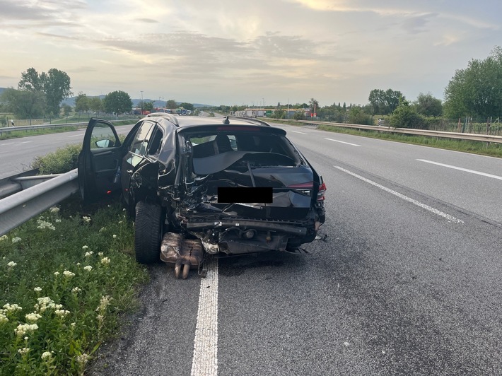 POL-PDLD: A65 Edenkoben - Unfall durch Nichtbeachten des nachfolgenden Verkehrs