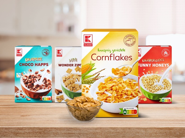 Gut gespart zum Tagesstart: Kaufland senkt Preise für Cornflakes der Eigenmarke K-Classic dauerhaft