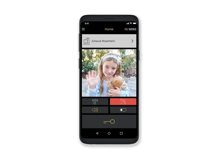 Video-Türsprechanlage mit Siedle App / Türöffner mit Livebild auf dem Smartphone