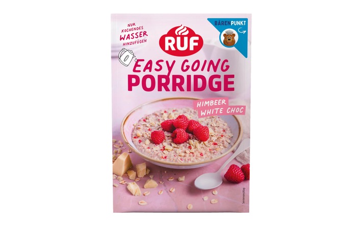 RUF Lebensmittelwerk KG setzt bei Porridgeverpackungen auf Barrierepapier von Koehler Paper