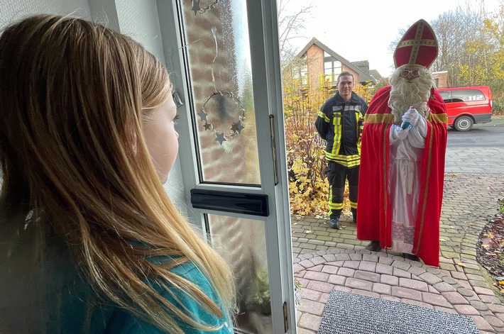FF Goch: Der Nikolaus macht Hausbesuche