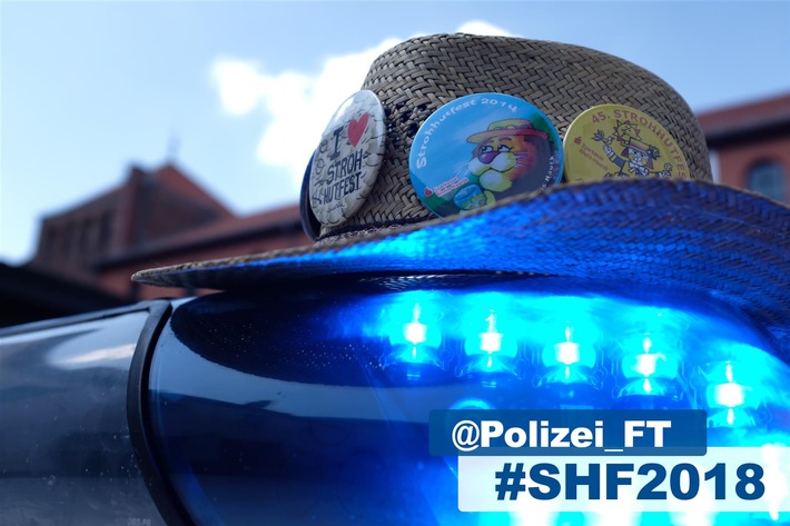 POL-PDLU: (Frankenthal) - Frankenthaler feiern am Eröffnungstag des Strohhutfestes über-wiegend friedlich