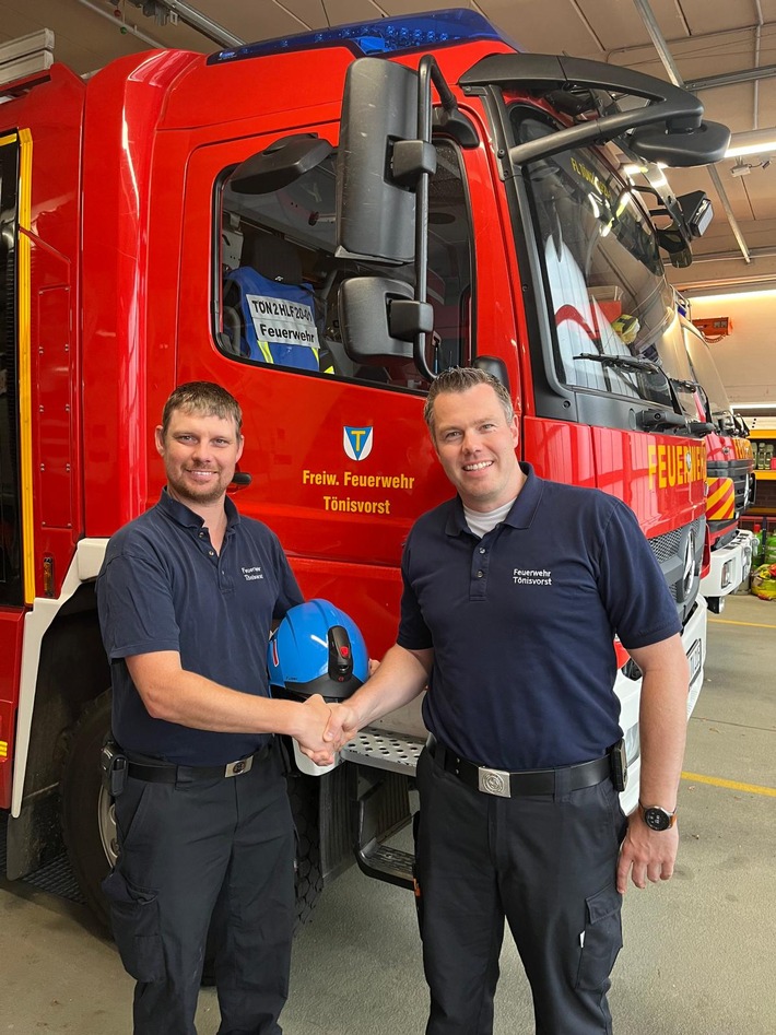 FW Tönisvorst: Weiterbildung zur Führungskraft - Patrick Loyen ist neuer Gruppenführer bei der Feuerwehr Tönisvorst