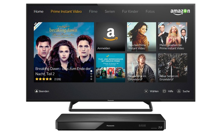 Amazon Instant Video für Panasonic VIERA TVs 2014 und ausgewählte Blu-ray Player verfügbar / Mit der Amazon Prime Instant Video-App auf tausende Filme und Serien zugreifen (FOTO)