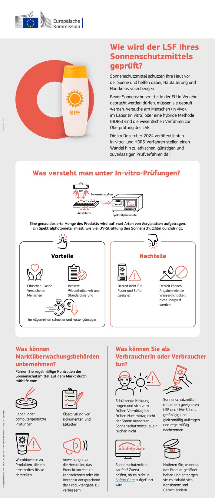EU strebt ethischere Prüfungen von Sonnenschutzmitteln an