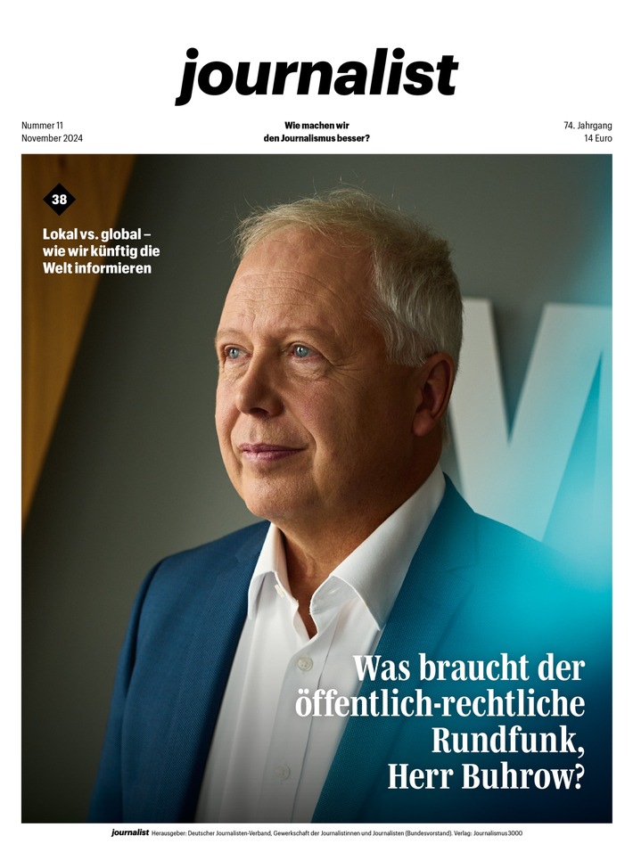 Tom Buhrow im journalist-Interview: "Keine Reform macht alle happy"