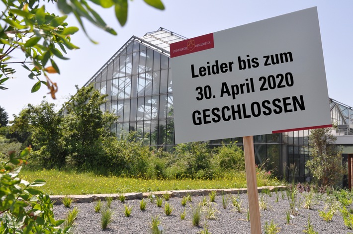 Botanischer Garten der Universität wird geschlossen  - Alle Veranstaltungen bis 30. April abgesagt