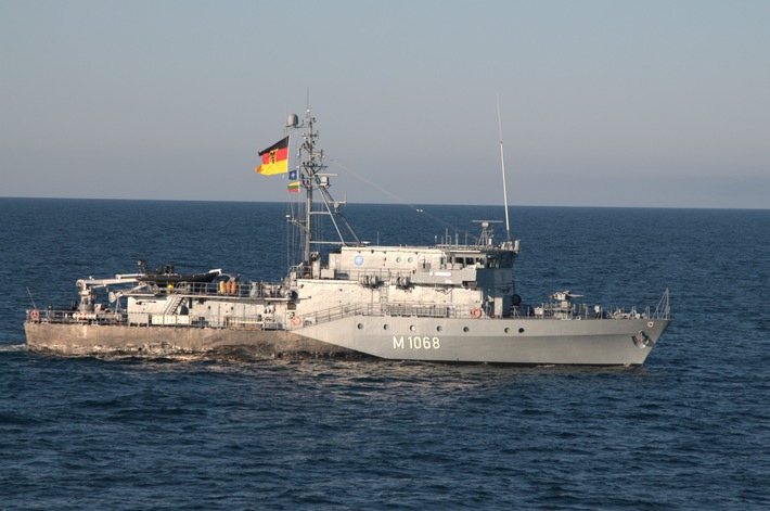 Minenjagdboot "Datteln" kehrt von NATO-Einsatz zurück