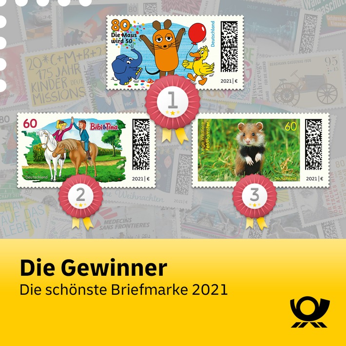 PM: „Sendung mit der Maus“ ist Deutschlands schönste Briefmarke 2021