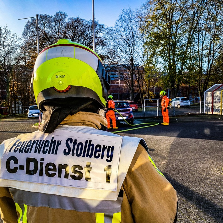 FW-Stolberg: Geringe Menge Gefahrgut ausgetreten