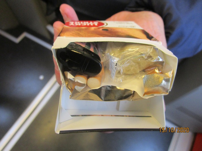 BPOLI MD: Bundespolizei findet bei Bahnreisenden knapp 17 Gramm Heroin in Zigarettenschachtel