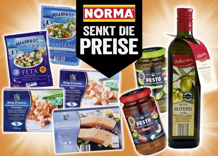 NORMA: Bereits zum vierten Mal in 2021 werden die Preise reduziert - Kunden sparen bis zu 12 Prozent beim Einkauf / Weiter geht´s mit Preissenkungen im Februar beim Lebensmitteldiscounter aus Nürnberg