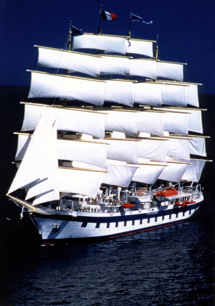 Royal Clipper, Königin der Meere, als Hauptdarsteller in "Kompass der Liebe" / Karibische Impressionen und ein turbulentes Liebesabenteuer auf dem größten Segelschiff der Welt - demnächst im Ersten