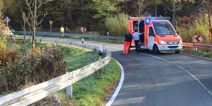 POL-RBK: Wermelskirchen - schwerverletzter Motorradfahrer im Eschbachtal