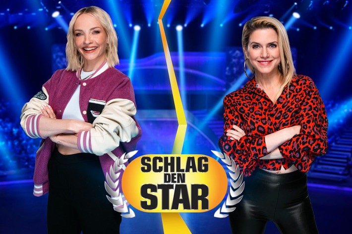 "Ganz schön viel Mann, Mann!" Janin Ullmann und Jeanette Biedermann kämpfen bei "Schlag den Star" um 100.000 Euro. Am Samstag. Auf ProSieben. Live.