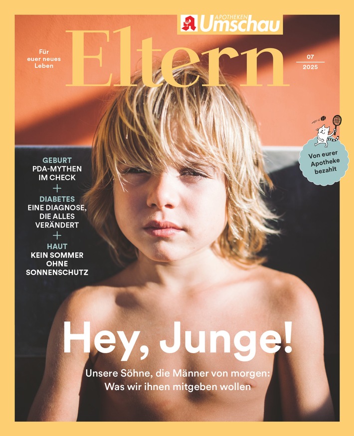 Sensibel, aber immer noch stark: Die Jungs von heute / "Apotheken Umschau ELTERN" gibt Tipps, wie aus den Söhnen von heute moderne Männer von morgen werden