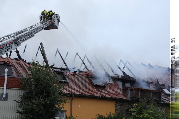 FW Dresden: Dachstuhlbrand