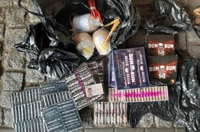 BPOLI BHL: Illegale Einfuhr verbotener Pyrotechnik - 5,2 Kilogramm Explosivstoff sichergestellt