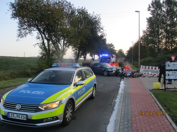 POL-LER: Pressemitteilung der Polizeiinspektion Leer/Emden vom 10.09.2019