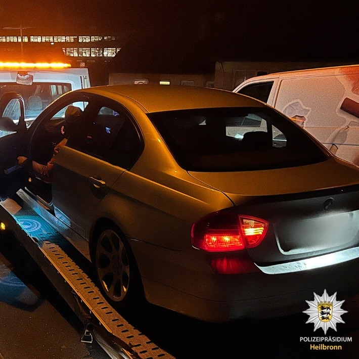 POL-HN: Main-Tauber-Kreis: BMW von Fahranfänger beschlagnahmt