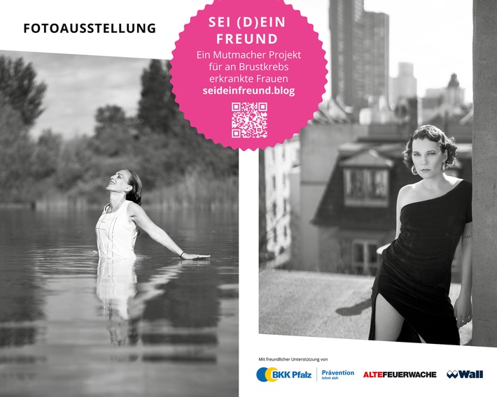 BKK Pfalz unterstützt Foto-Projekt "Seideinfreund" für an Brustkrebs erkrankte Frauen