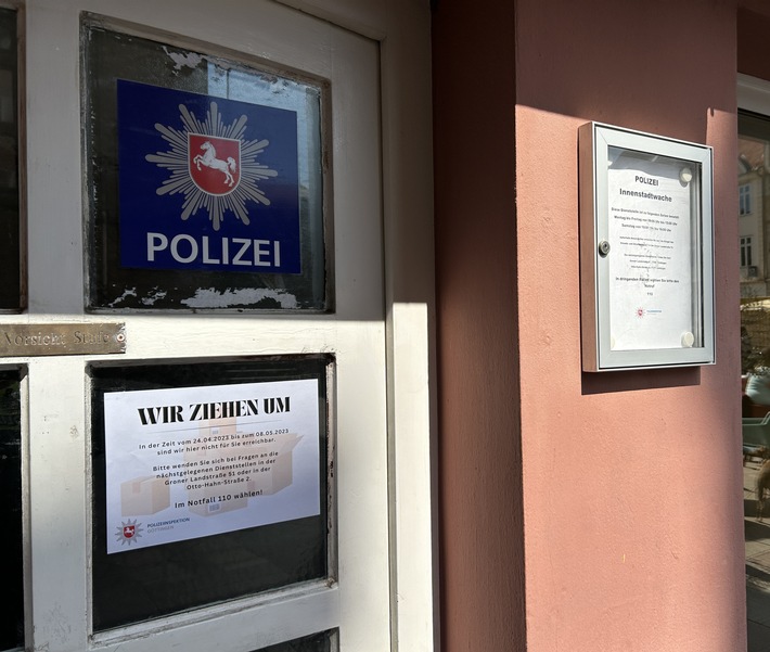 POL-GÖ: (190/2023) Umzug in neue Diensträume: Polizei-Innenstadtwache am Göttinger Markt ab Montag nicht mehr besetzt!