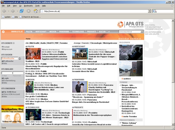 APA OTS ist vier: Neues OTS-Newsportal ab heute online