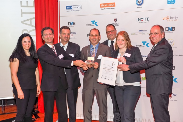 AbbVie Deutschland als Sieger mit &quot;Corporate Health Award 2015&quot; für betriebliches Gesundheitsmanagement ausgezeichnet