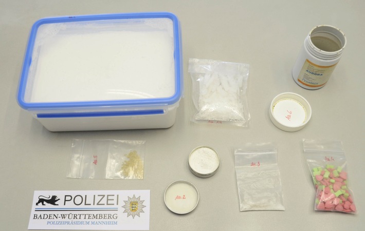POL-MA: St. Leon-Rot/BAB 6: Zwei Männer im Alter von 27 und 28 Jahren wegen Verdachts des unerlaubten Handeltreibens mit Betäubungsmitteln in nicht geringer Menge in Haft - fast 3 kg Amphetamin sichergestellt