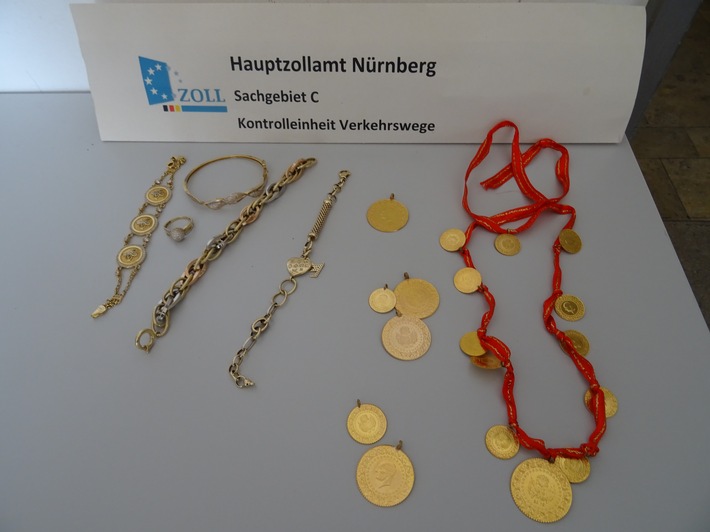 HZA-N: Nürnberger Zoll stößt auf Gold