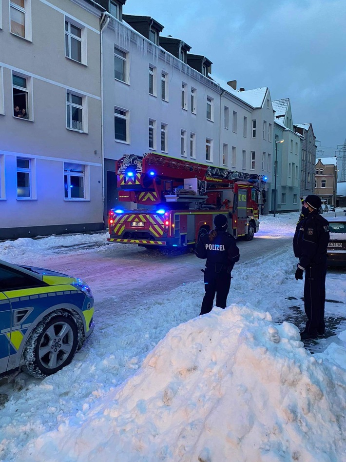 FW-RE: Nachwirkungen des Schneetiefs "Tristan" am heutigen Tag in Recklinghausen